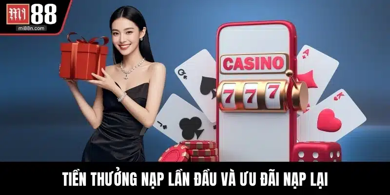Tiền thưởng nạp lần đầu và ưu đãi nạp lại